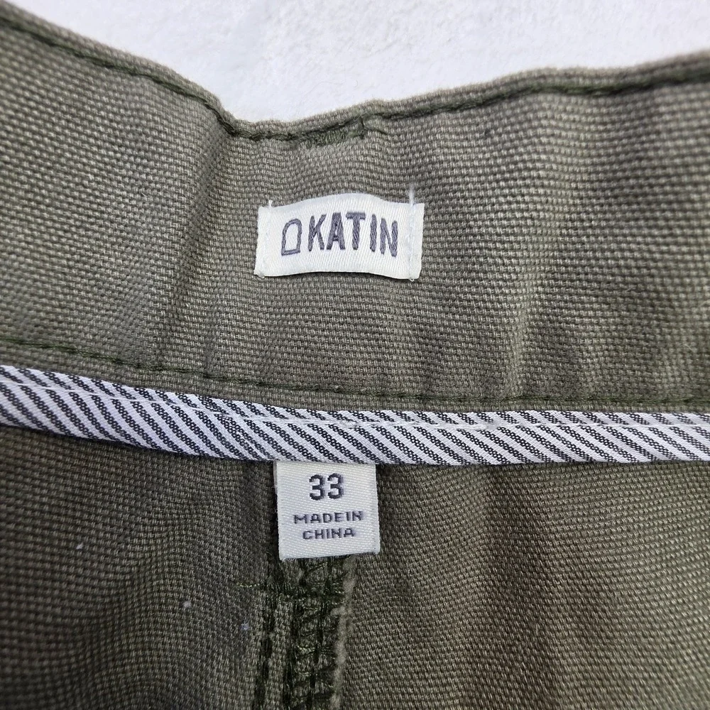 Katin Pants Mens 33 Olive Green Chino Straight Leg Casual Surf Skate